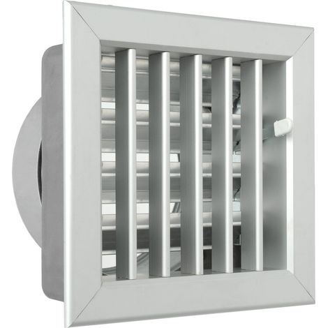 La Ventilazione GCSIAL1615120 Griglia Incasso per Camini, Alluminio, 160x150 mm (1/4)