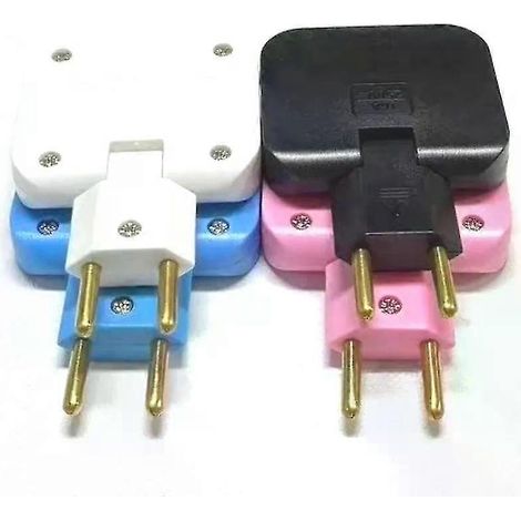 Prise secteur à 3 prises, multiprise multifonctionnelle 1 à 3 prises, prise rotative à 180°, adaptateur secteur. (1/3)