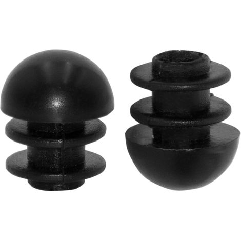16 Stück Kunststoffkappen für Möbelfüße, 16 mm schwarze Schutzkappen für Tische und Stühle