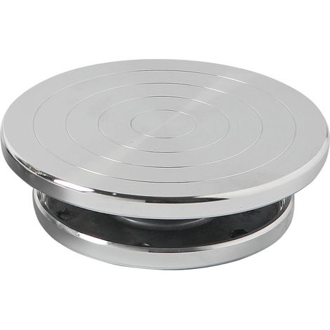 Ruota per ceramica, supporto girevole a 360°, piattaforma girevole, piattaforma girevole in argilla metallica, strumento per scolpire ceramica in ceramica PE, 20 cm (1/4)