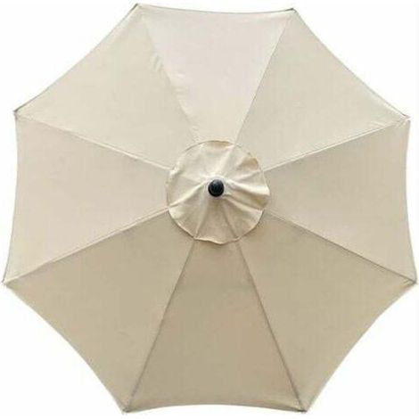 Ersatzstoff für Gartenschirm, 3 m, 8 Streben, beige