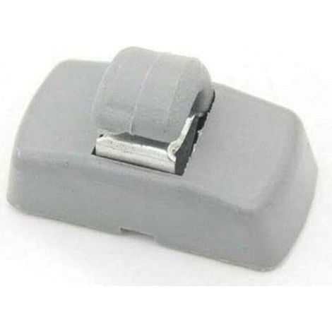 Staffa di fissaggio per aletta parasole, 3B0857561, staffa a gancio, due pezzi (grigio) (4,22,1 cm) -Crezuo