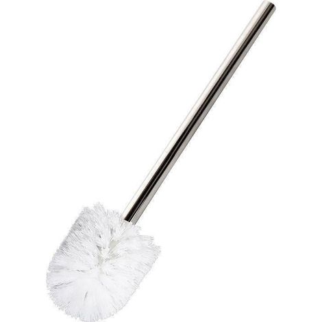 Lot de 3 brosses de rechange pour WC, têtes de brosse en acier inoxydable blanc. (1/5)