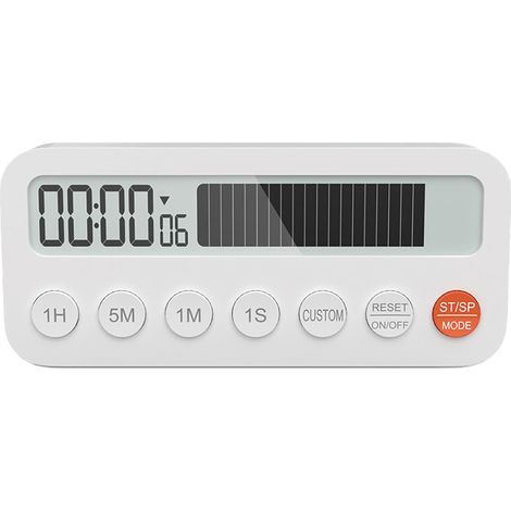 pezzi di timer magnetico per il conto alla rovescia facile da vedere con multifunzione chiaro con timer da cucina con avviso visivo in ABS (1/5)