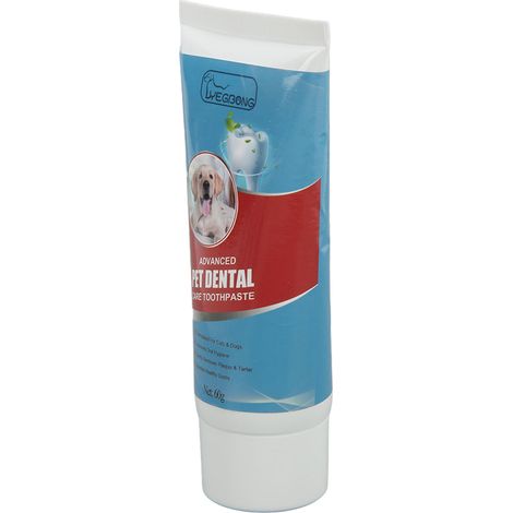 Dentifrice comestible pour chiens et chats (60 g) - Élimine la mauvaise haleine et nettoie les dents (1/5)