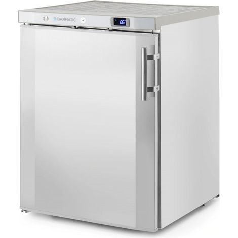 Réfrigérateur de bar sous comptoir 200L inox compresseur silencieux Eco R600a 598x679x(H)838mm - Finedine (1/5)