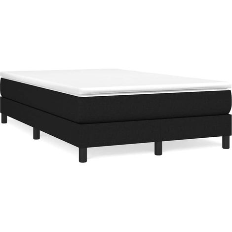 Maison Exclusive - Estructura de cama con somier tela negro 120x2 (1/5)