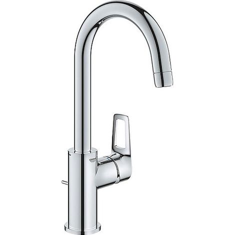 Waschtischmischer Grohe Bauloop L-Size, Ausladung 140 mm, mit Zugstange, chrom - 23763001