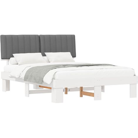 Maison Exclusive - Estructura de Cama con Cabecera Tapizada Gris (1/5)