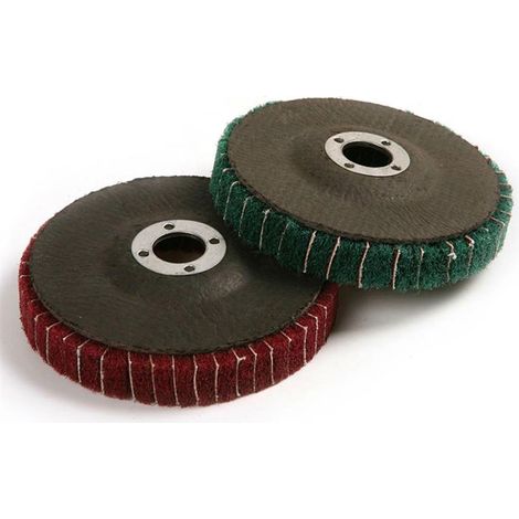 Disque abrasif fibre 10cm ponçage polissage, lot de 1, grain moyen, pour meuleuse, finition métal et bois, haute performance (1/4)