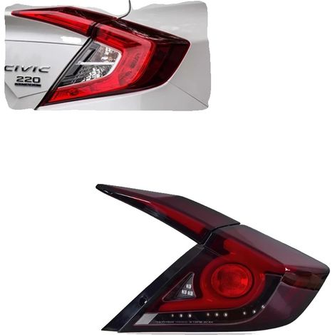 Fanale posteriore a LED, compatibile con Honda Civic, hatchback-a (1/2)