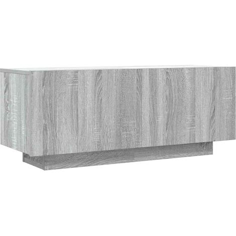 Meuble TV, Étagère TV, Meuble de Salon, Sonoma gris 100x35x40 cm Bois d'ingénierie OIB7786E (1/5)