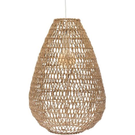 Sandfarbene Deckenleuchte e27 Tressé-Kollektion 55x37,5cm