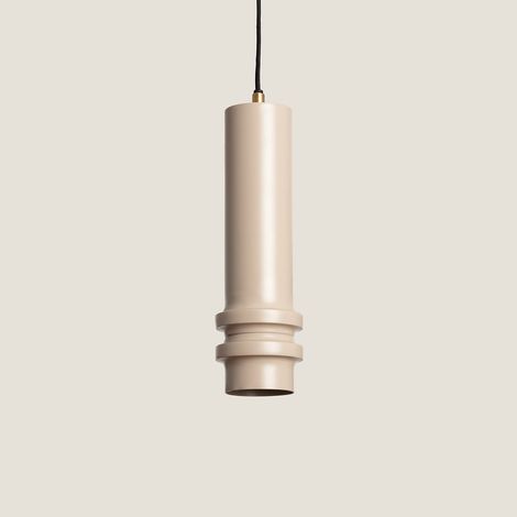 Lámpara Colgante Metal Bobey II Beige (1/5)
