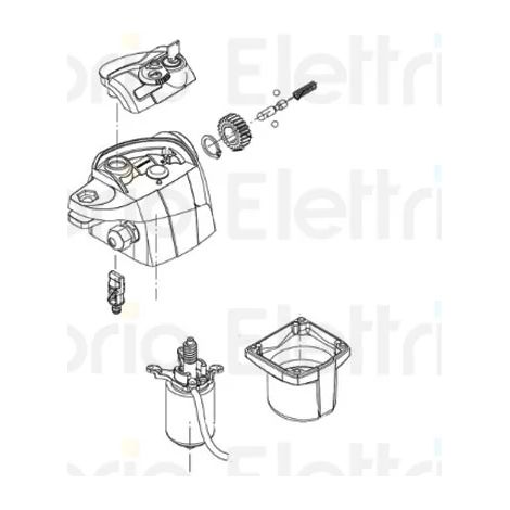 beninca pièce détachée moteur 24v assemblé pour bill 9686606