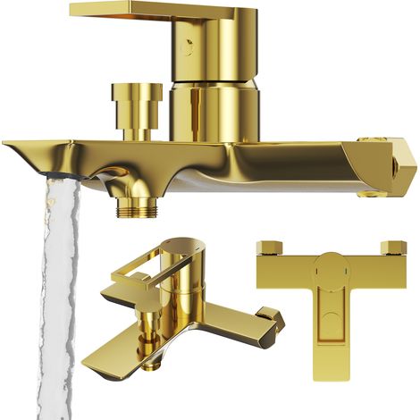 MITIGEUR BAIN-DOUCHE OR ROBINET DE SALLE DE BAIN LAITON ARMA (1/5)
