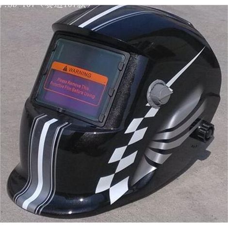 ZOLGINAH Casque de Soudure Automatique - Masque de Soudure avec 2 Lentilles et 2 Capteurs de filtre à ombre réglables DIN9-13 pour le soudage à l'arc de MIG TIG MAG [Classe énergétique A+++] (1/5)