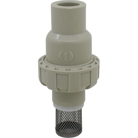 Clapet anti retour aspiration antiretour pvc 20 25 32 40 50 63mm clapet crepine a boule clapet pied plomberie pompe piscine (1/5)