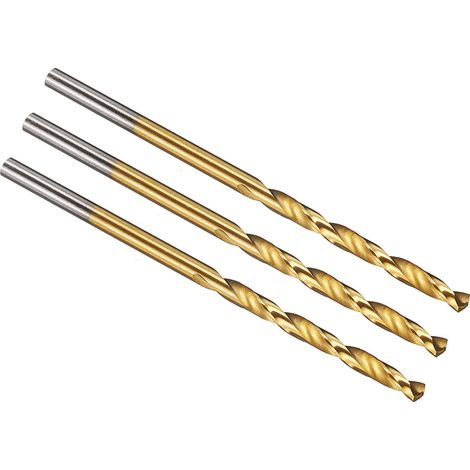 2.2mm Foret Hélicoïdal, Mèche M42 8% Cobalt Acier Rapide, Tige Droite 135° Revêtement Nitrure de Titane (TiN) pour Métal Acier Inoxydable, Forets à Métaux à Haute Dureté, 3 PCS (1/5)