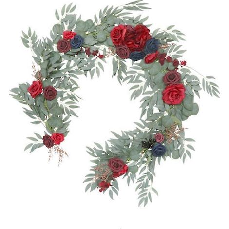 Guirlande de roses artificielles, chemin de table, décor mural, arche de mariage - 14 (1/5)