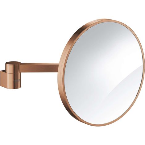 Specchio ingranditore Grohe SELECTION ingrandimento 7x spazzolato oro rosa brillante (1/3)