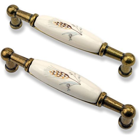 2 maniglie per mobili - Maniglie per armadi da cucina - Maniglie per mobili - Maniglie per cassettiere - Maniglie per credenze - Maniglie per cucina - Maniglie per cassetti - Colore oro L:96 mm (1/5)