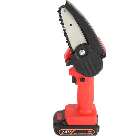 Tronçonneuse électrique 10 cm (4 pouces), petite tronçonneuse portative rechargeable pour jardin, prise UE 100-240 V (1/5)