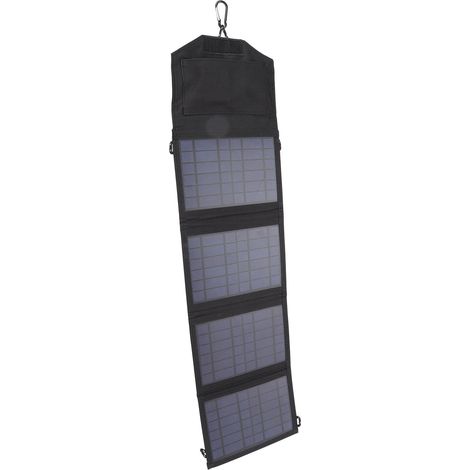 14W 5V Faltbares Solarpanel Tragbares Ladegerät Ladepanel für Smartphones, Camping und Wandern (ohne eingebauten Akku) (1/5)