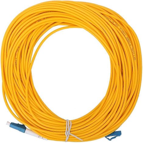 Câble de brassage à fibre optique monomode LC/UPC vers LC/UPC de 20 m et de 3 mm² (1/4)