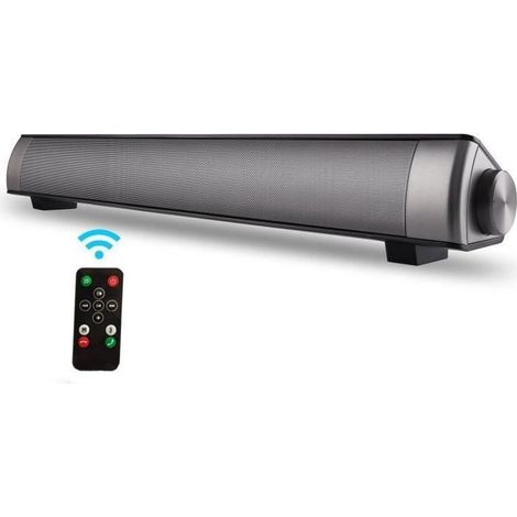 Enceinte Bluetooth, Haut-Parleur Barre de Son sans Fil Soundbar,support RCA/ AUX/ Bluetooth, avec télécommande (1/4)