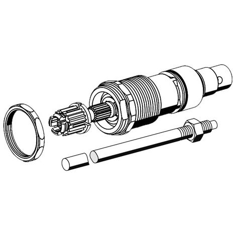 Oberteil POLAR II Set Ablänghilfe, Spindel L: 488 (1/2)