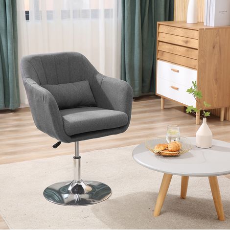 Arbeitshocker 60x60x79-91 cm dunkelgrau aus Polyester höhenverstellbar und 360° drehbar (1/5)