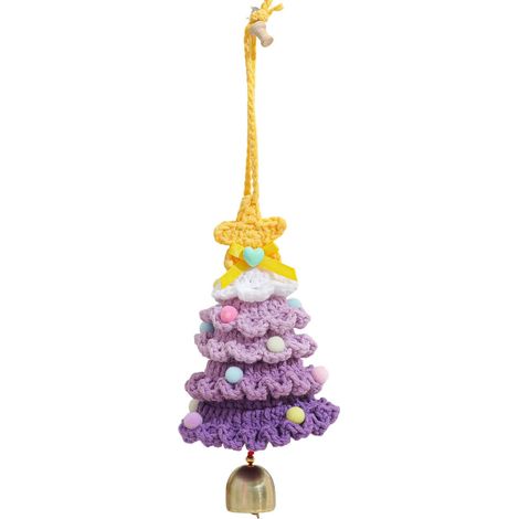 Decorazione natalizia portatile all'uncinetto, ciondolo - Stile B