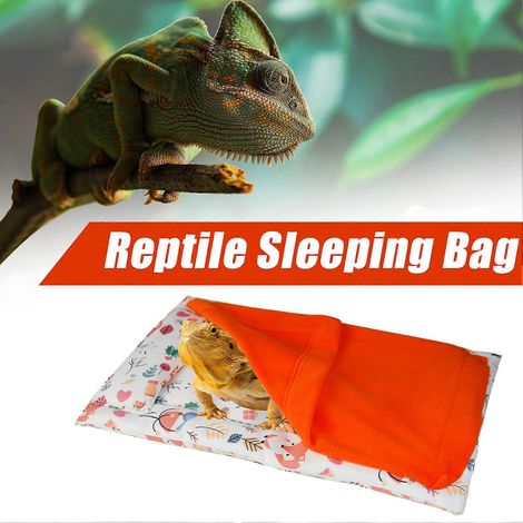 Ensemble de sac de couchage pour reptiles, lit chaud pour dragon barbu, sac de couchage imperméable pour lézards et petits animaux. Couverture de couchage chaude et imperméable pour reptiles et petits (1/5)