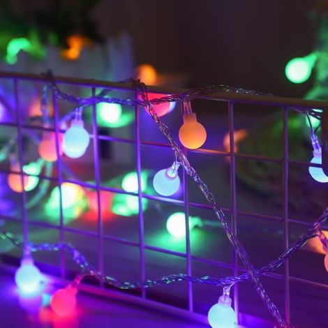 Guirlande lumineuse LED - - 3m - 20 LED colorées - Décoration intérieure - Interrupteur (1/2)