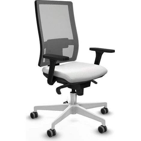 Piqueras et Crespo Horna Silla de oficina blanca ajustable (1/3)