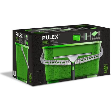 IPC Kristal Ultra Pulex Kit Completo per Pulizia Vetri 6 pezzi compreso di Accessori