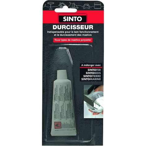 Sinto – Durcisseur mastic polyester tube 30ml – Pour bois dur et teck – Durcissement rapide et résistant – 30035
