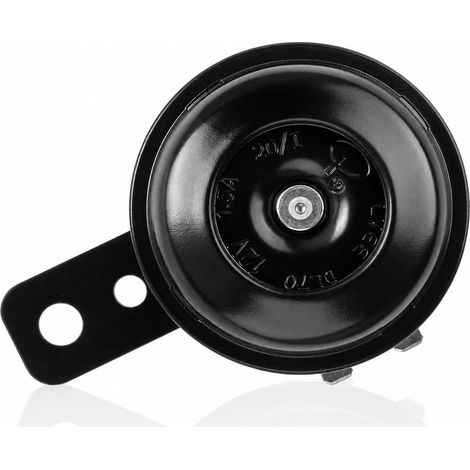 Klaxon Moto 12V, Avertisseur Voitures, Corne de Signal, Klaxon Moto Avertisseur Motocycle Horn Corne Imperméable Moto, Véhicule(Noir) (1/5)