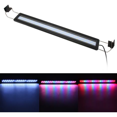 Éclairage Aquarium LED Multicolore pour Plantes et Poissons - 4 Rangs de Lumières Changeantes, Alimentation 220V Européenne-AUTRES (1/5)