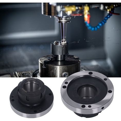 Base de mandrin à pince ER50, diamètre 125 mm, sept trous, pour machines-outils de fraisage CNC. (1/5)