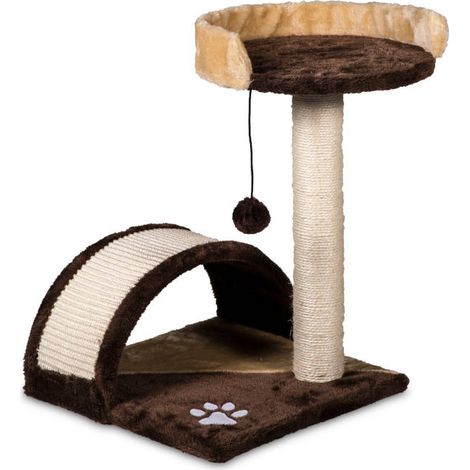 Riparo con cuccia e parco giochi marrone-beige 50 cm