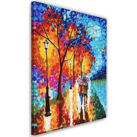 Tableau sur toile Automne Arbres Paysage 70x100 (1/5)