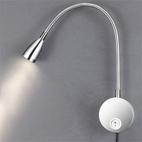 Lampe de lecture LED en aluminium, tactile et flexible, idéale pour étudier, travailler au lit, faire du bricolage ou voyager.-AquaForge (1/5)