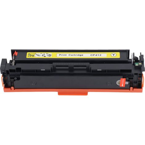 Cartouche de toner pour imprimante HP M452dn M452dw, cartouche de remplacement pour tambour au sélénium avec puce, 2 300 pages, CF412A, jaune, 30 g (1/5)