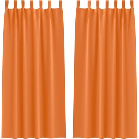 Maison Exclusive - Verdunkelungs-Vorhänge mit Ringen 2 pcs Helles