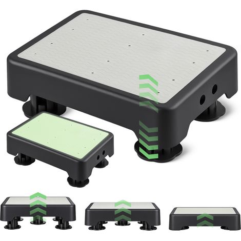 Marchepied Antidérapant 3 Hauteurs Réglables 10-15 cm, Marchepied avec Surface Luminescente, 250 Kg Marche Pied pour Personnes Âgées, Douche, Voiture, Intérieur Et Extérieur – 41x31 cm (1/5)