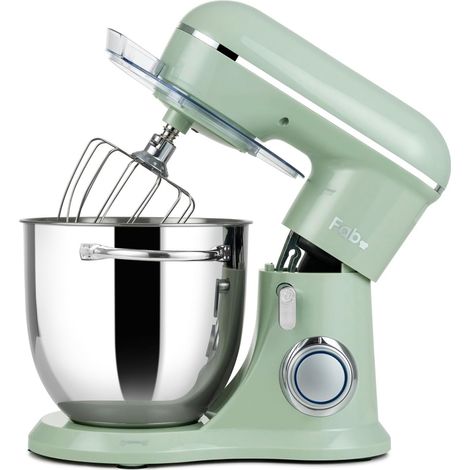Pastry Mixer 6L, Mixer on Stand 1300 W, Kneader with Whisk, Flat Mixer, Kneading Hook, 10 Speeds + Pulse, Stainless Steel Bowl (1/5)
