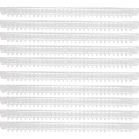 Kit de 10 spirales transparentes pour reliure, capacité 100 feuilles, peigne à reliure, 30 trous (1/5)