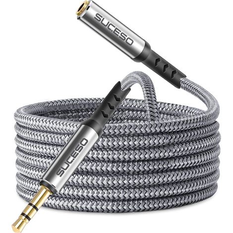 Rallonge Jack Audio 3.5 mm 5M Câble d'extension audio Jack 3,5mm (1/5)